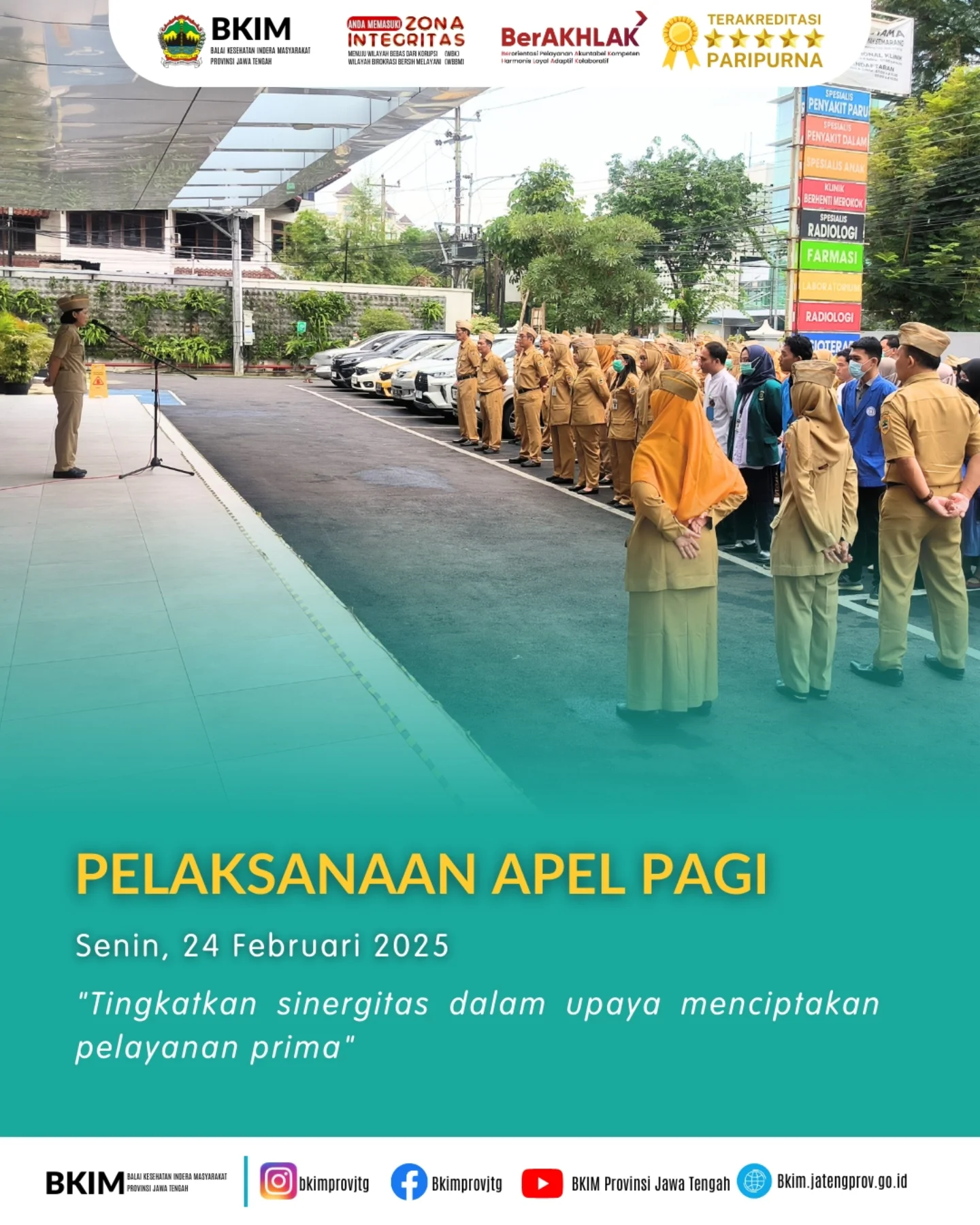 Pelaksanaan Apel Pagi Rutin