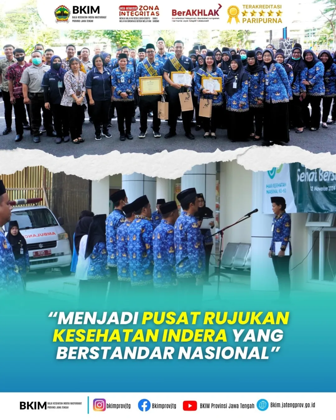 Menjadi Pusat Rujukan Kesehatan Indera yang Berstandar Nasional